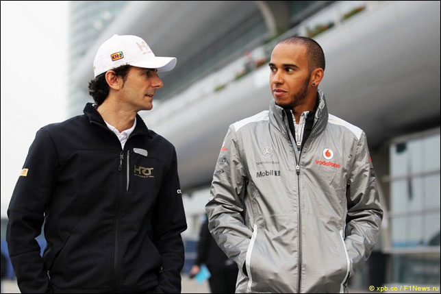 Педро де ла Роса и Льюис Хэмилтон (2012 год)