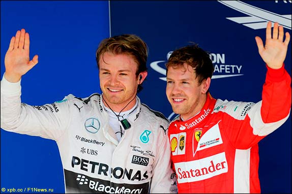 Нико Росберг и Себастьян Феттель