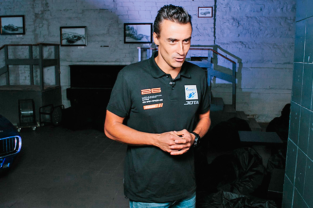 Роман Русинов на презентации шоу «Гонка тысячелетия»