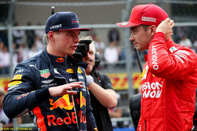 Макс Ферстаппен и Шарль Леклер