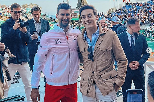 Новак Джокович и Джордж Расселл