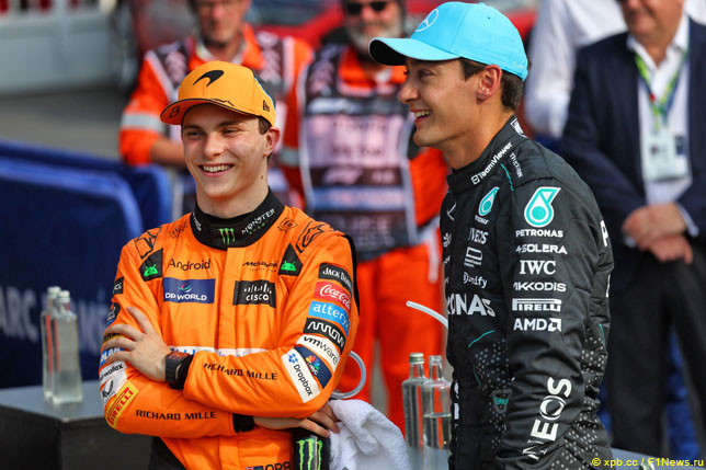 Оскар Пиастри и Джордж Расселл