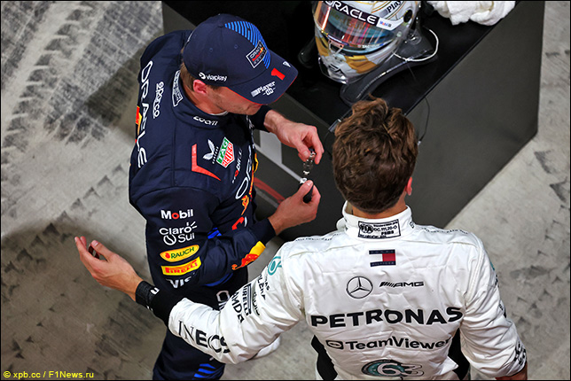 Макс Ферстаппен и Джордж Расселл