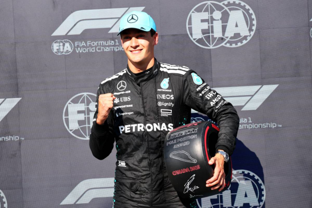 Джордж Расселл – победитель квалификации в Монреале,  фото XPB