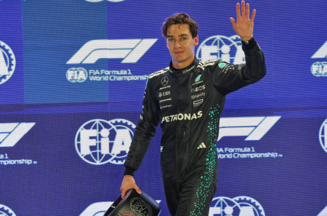 Джордж Расселл, победитель квалификации в Сингапуре, фото XPB