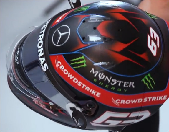 Шлем Джорджа Расселла