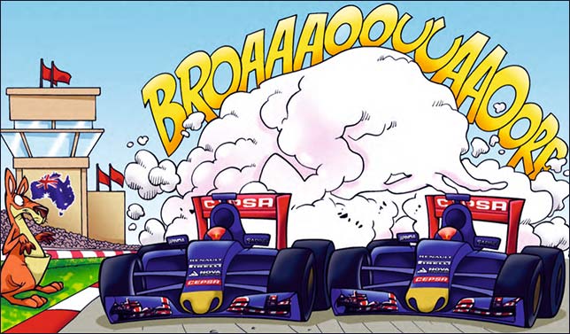 Эту иллюстрацию выбрали в Toro Rosso. Посмотрим, как у них получится...
