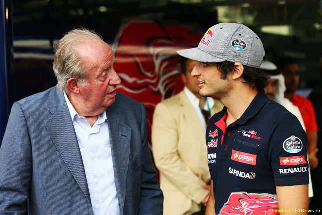 Бывший король Испании Хуан-Карлос и Карлос Сайнс