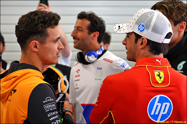 Ландо Норрис и Карлос Сайнс