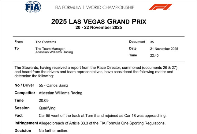 Документ FIA