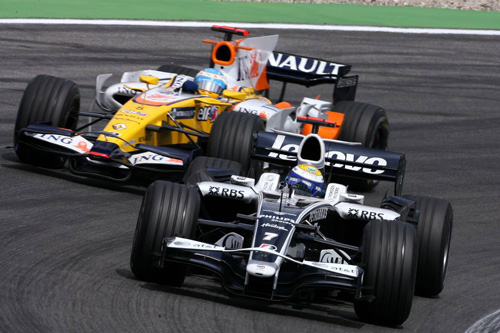 Хоккенхайм. Гран При Германии. Нико Росберг и Фернандо Алонсо