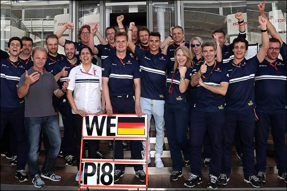 В Sauber празднуют восьмое место Паскаля Верляйна