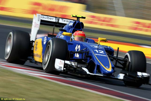 Фелипе Наср на трассе Гран При Венгрии