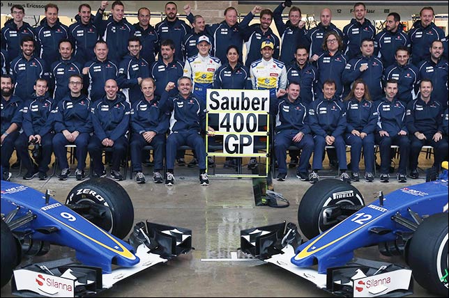 Групповая фотография Sauber в Остине