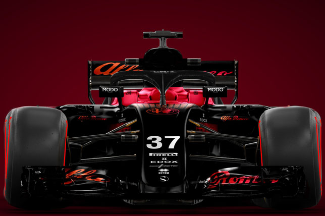 Возможный вариант ливреи Alfa Romeo Sauber, дизайн Шона Булла
