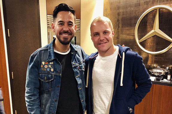 Майк Шинода и Валттери Боттас