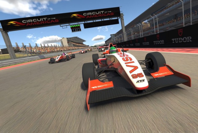 Старт гонки W Series Esports League на автодроме Circuit of the Americas