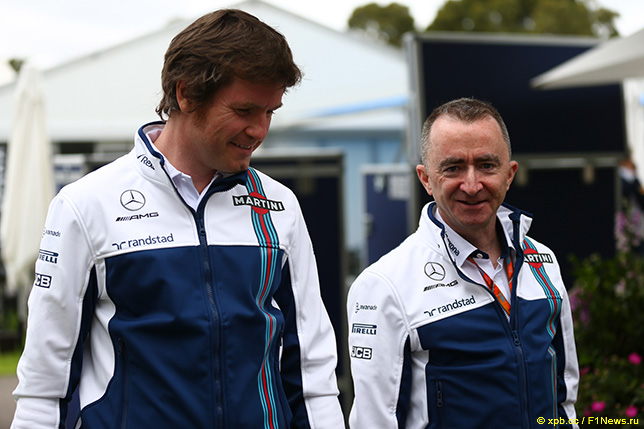 Роб Смедли (слева) и Падди Лоу, технический директор Williams