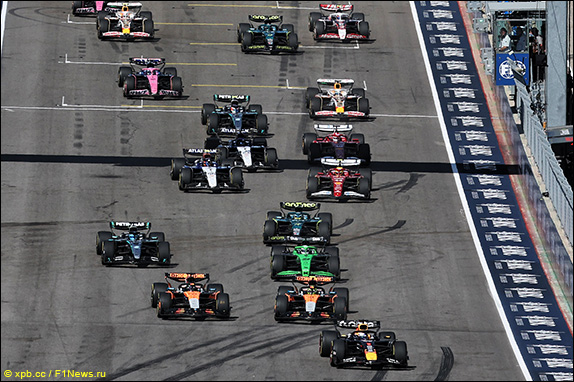 Старт спринта в Остине