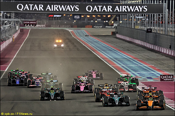 Старт спринта в Катаре