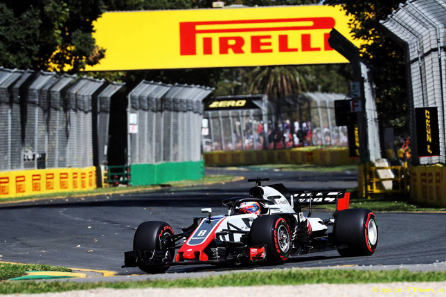 Гран При Австралии. Роман Грожан за рулем Haas VF-18