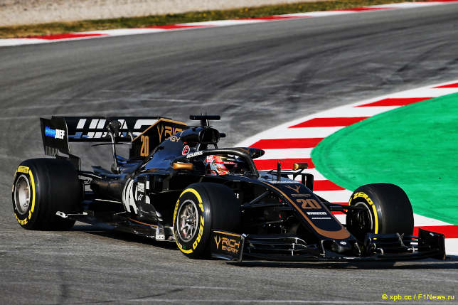 Тесты в Барселоне. Кевин Магнуссен