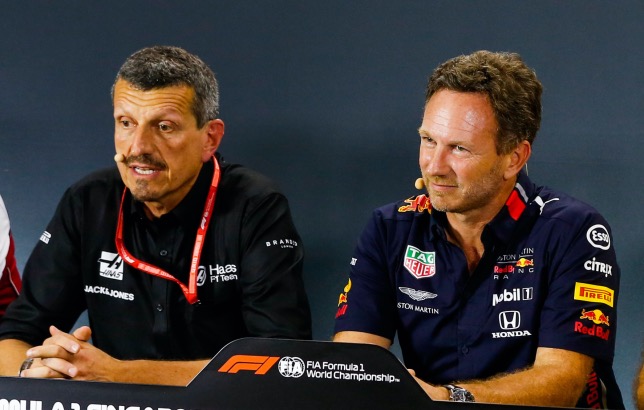 Гюнтер Штайнер и Кристиан Хорнер