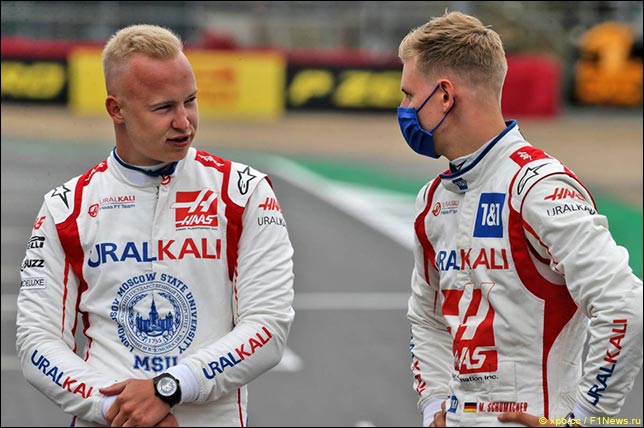 Никита Мазепин и Мик Шумахер