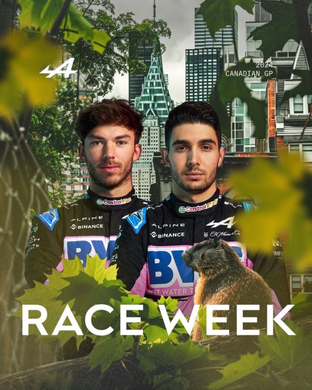 Постер Alpine, посвящённый предстоящему Гран При Канады