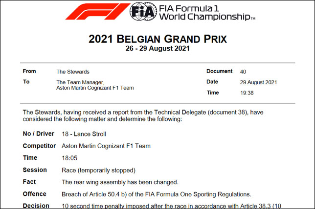 Документ FIA