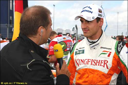 Кай Эбель (RTL) и Адриан Сутил (Force India)