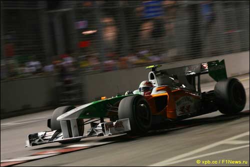 Витантонио Лиуцци на трассе Гран При Сингапура, 2009 год