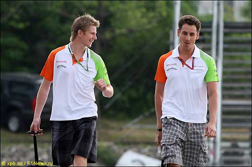 Нико Хюлкенберг и Адриан Сутил