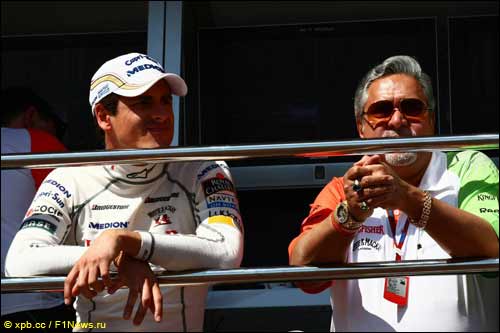 Адриан Сутил и Виджей Малья