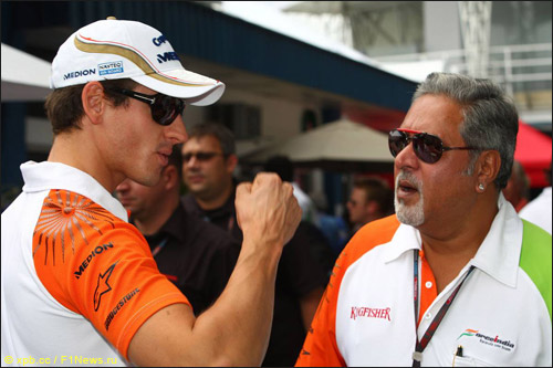 Адриан Сутил и Виджей Малья