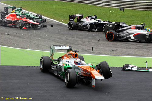 Последствия аварии Пола ди Ресты в Монце