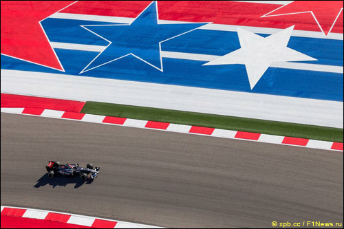 Адриан Сутил на трассе в Остине