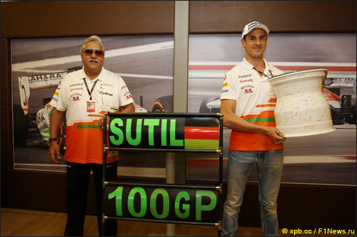 Виджей Малья и Адриан Сутил