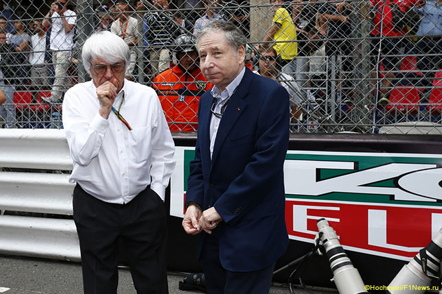 Жан Тодт (справа) и Берни Экклстоун