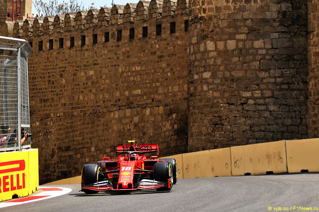 Шарль Леклер на Гран При Азербайджана, 2019 год