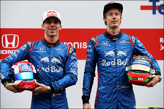 Пьер Гасли и Брендон Хартли