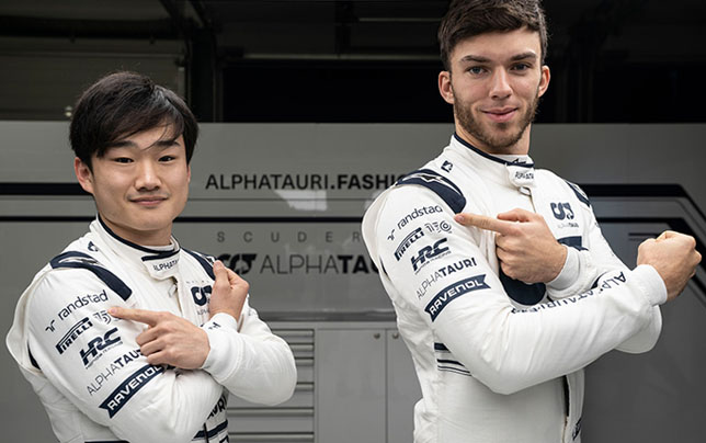 Юки Цунода и Пьер Гасли