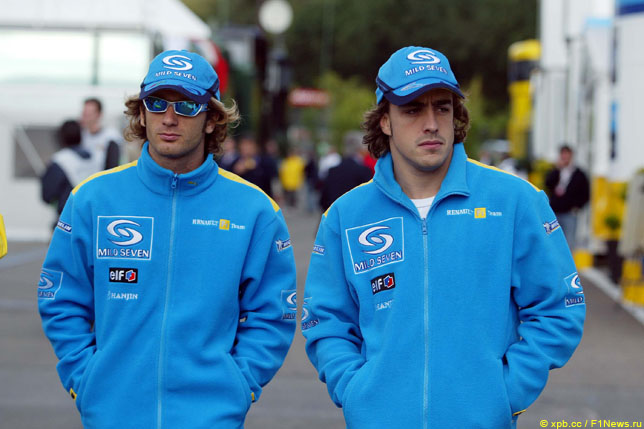 Ярно Трулли и Фернандо Алонсо, 2004 год