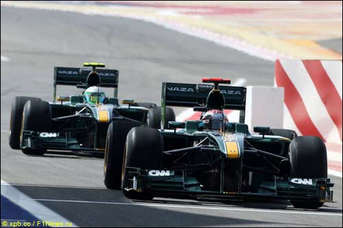 Lotus Racing. Хейкки Ковалайнен и Ярно Трулли