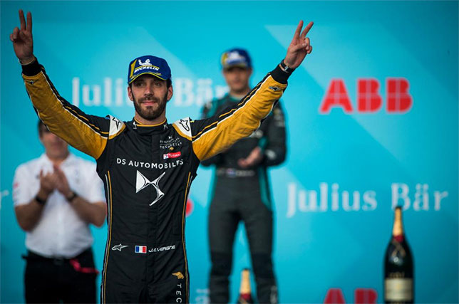 Жан-Эрик Вернь, лидер личного зачёта чемпионата по гонкам на электромобилях