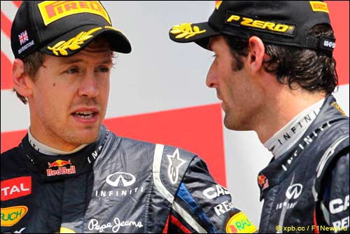 Себастьян Феттель и Марк Уэббер