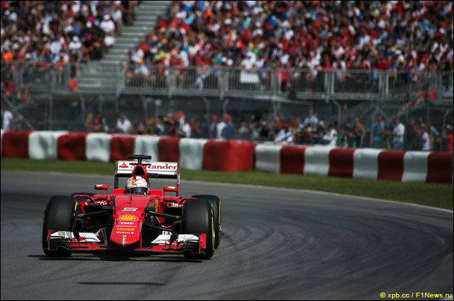 Себастьян Феттель на прошлогоднем Гран При Канады