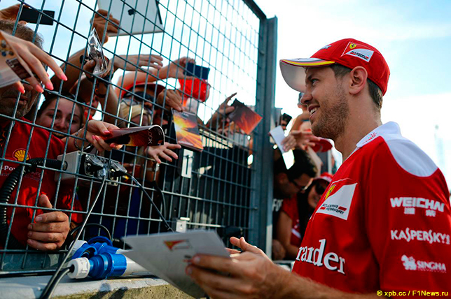 Себастьян Феттель в Венгрии