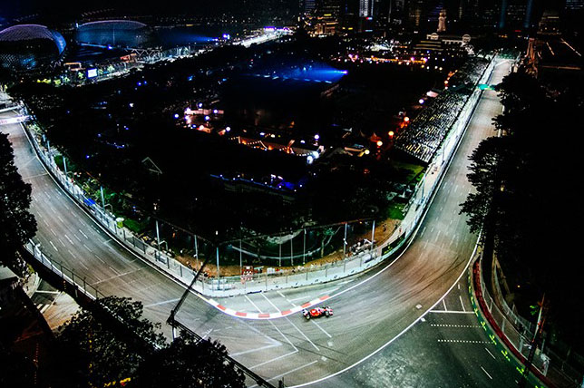 Себастьян Феттель в Сингапуре