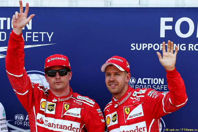 Кими Райкконен и Себастьян Феттель